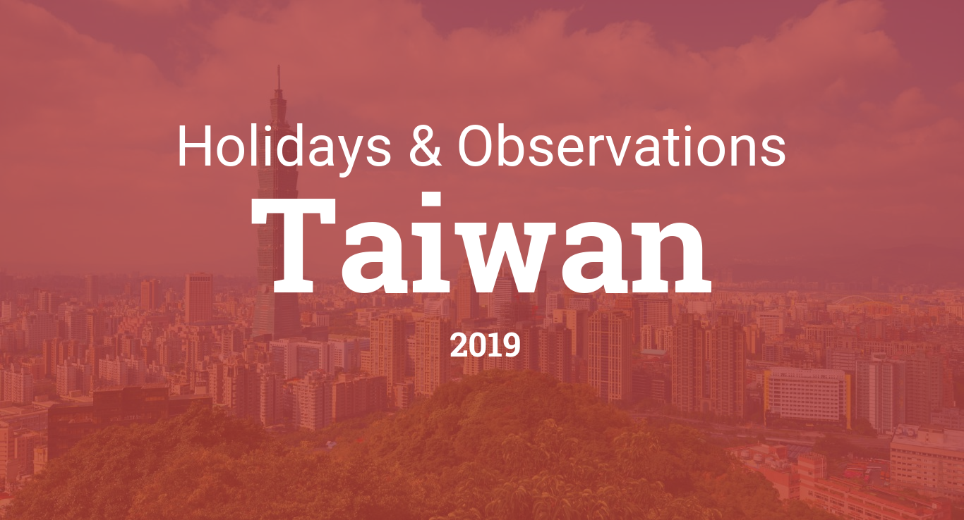 holidays-and-observances-in-taiwan-in-2019